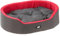Ferplast Hundebett Dandy, abnehmbares, waschbares Kissen, Baumwollbezug mit weicher Polsterung, Bett für mittelgroße Hunde, 95 x 60 x H 21 cm, Rot