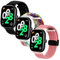 KUTEWEU Bracelet Compatible avec Xiaomi Redmi Watch 5, Nylon Tressés élastique de Bracelet Sport avec Boucle Magnétique Bracelets pour Xiaomi Redmi Watch 5 Smartwatch (Noir+Arc-En-Ciel+Rose)