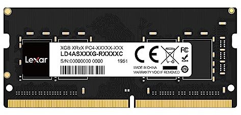 Lexar SODIMM DDR4 RAM 32GB, 3200 MHz DRAM, 260-Pin DDR4 SODIMM Laptop Ram, High-Performance SO-DIMM, PC Laptop Computer Memory (LD4AS032G-B3200ASST)
