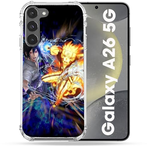 Cokitec Verstärkte Schutzhülle für Samsung Galaxy A26 5G, Manga Naruto VS