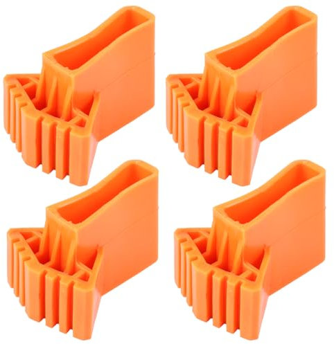 Homoyoyo 4 Piezas De Tacos De Goma Para Escalera - Almohadillas De Seguridad Para Patas De Escalera De Aluminio 50x20 - Reemplazo Durable Para Oficina y Hogar
