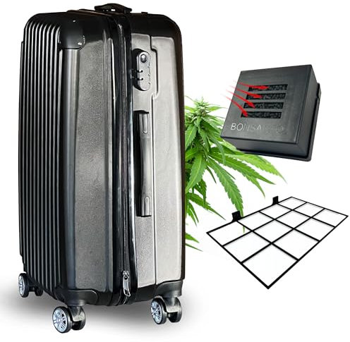Bonsanto® Trocknungskoffer – Geruchsdichte Trocknungsbox für Kräuter & Buds – inkl. Aktivkohlefilter & Gitter – 34 L – diskret & effizient – ideal für Indoor Growing & Erntetrocknung