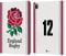 Head Case Designs sous Licence Officielle England Rugby Union Position 12 2023/24 Joueurs Home Kit Étui Portefeuille en Cuir Compatible avec Apple iPad Pro 12.9 2020/2021/2022