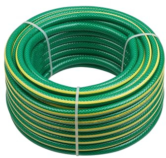 Meister Schlauch Kreuzgewebe, 12,7 mm (1/2 Zoll) - 20 m Länge - Zur Bewässerung kleiner Flächen - Trittfest & Abriebfest - UV-beständig/Gartenschlauch aus Erst-PVC/Wasserschlauch / 9930250