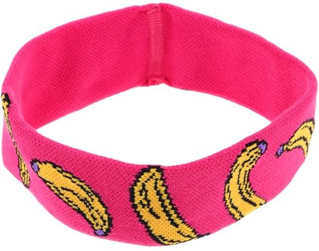 NOLITOY Multifunktionales Sportstirnband aus Baumwolle mit Schweißabsorption für Frauen und Kinder Beim Tennis und Radfahren in Rosa