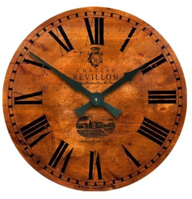 Lascelles London French Wine Château Wall Clock - 36cm,Brown