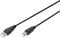 DIGITUS USB 2.0 cable - 3 m - USB-A to Type B - 480 Mbps - connection cable for computers, notebooks, hubs, printers - black