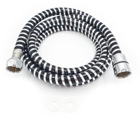 cromo plastica flessibile 1,5 m Doccia tubo da 1/2x 1/2 + guarnizioni