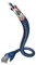 inakustik – 00480301 – Premium CAT6 Netzwerkkabel | LAN-Kabel für HD Audio- und HD Video-Streaming | 1,0m in Blau/Silber | 2-Fach geschirmt - Dicke Datenleiter (AWG 24) - SF-UTP Ausführung