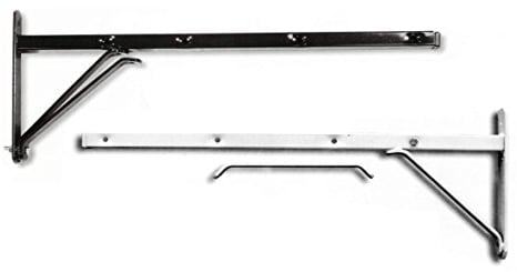 Flores Barre murale renforcée pour étendre le linge, noire