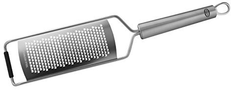 Dr. Oetker Reibe, hochwertiger Küchenhelfer aus Edelstahl, zum feinen Reiben von Obst, Käse oder Schokolade, (Farbe: silber), Menge: 1 Stück