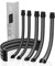 EZDIY-FAB Sleeved Cable -Kabelverlängerung für Stromversorgung mit Combs 24 Pin 8PIN 6PIN 4 + 4 Pin- Schwarz Grau