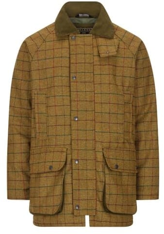 WALKER AND HAWKES Herren Country-Jacke aus Tweed - für die Jagd geeignet - Beige - Größe 3XL (50-52)