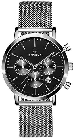ORPHELIA HerrenArmbanduhr Chronograph Quarz Edelstahl OR82800