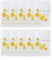 [10 Stücke] EUNYUL Daily Care Gesichtsmasken-Packung Vitamin 22 ml x 10 Stück Vegan Koreanische Hautpflege Hypoallergenes Tencel-Blatt & natürliche Inhaltsstoffe