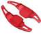 Schaltpaddel 1 Pair Car Lenkradschalt Paddel Extender Schaltpaddel Aluminiumlegierung Schaltpaddelabdeckung Lenkradschaltung Schaltwippen Shift Paddle Kompatibel mit Camaro 2012-2015,Rot