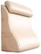 CHENGH Kopfteil Rückenkissen Sofa Kissen Rückenstützkissen Lendenkissen Rückenlehne Nackenstützkissen Bett Couch Lesen Kopfkissen, Leder Schwamm Keil Kissen Für Alter Mann,Khaki-55×30×60cm
