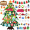 UNTIL YOU DIY Felt Christmas Tree for Toddlers - 3.35ft Set With 34pcs Xmas Ornaments - Handmade New Year Door Wall Hanging Decorations for Kids