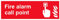 L31 Lot de 5 panneaux d'alarme incendie 300 x 100 mm