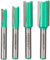 Marchio Amazon - Denali confezione da 4 punte per fresa a taglio dritto, con attacco da 1/4 (63 mm)