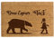 Happenings Personalisierte Fußmatte | Kokosmatte mit Ihrem Text | Original Türmatte für Innenbereiche | Familien Namen | Lustige Eingangsmatte (40x60, Modell 6)