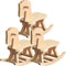 Toyvian Pädagogische 3D-holzpuzzles Für Kinder Montagemodellspielzeug Kreative Bausätze