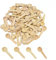 50 Pièces Petite Cuillere en Bois Mini Cuillère Èpices Cuillère pour Cuillère à Glace, Cuillère à Gâteau, Cuillère à Assaisonner, Cuillère à Café, Cuillère à Dessert