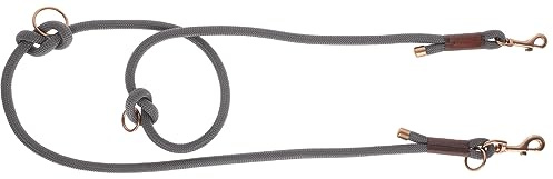 Kerbl Pet Führleine Monte Carlo, braun/grau, 12 mm x 200 cm