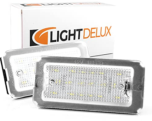 LIGHTDELUX LED Kennzeichenbeleuchtung Nummernschildbeleuchtung Canbus Plug&Play Ersatz für Fiat 500 / 500C V_03441501