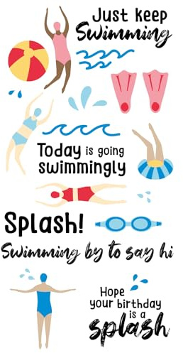 Sizzix™ Stempelset, transparent, 29 Stück — Synchronschwimmer von Catherine Pooler