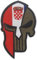 Aspcsmomt Aufnäher mit Kroatien-Flagge, bestickt, taktisch, Moral, kroatischer Punisher-Patch, Klettverschluss, zum Aufnähen auf Rucksack, Jacke, Mütze, Uniform, Mantel, Hut