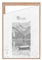 CLAMARO 'SFR35' Schattenfugenrahmen für 80x120 cm Keilrahmen | Eiche Hell | MDF-Holz Bilderrahmen für Keilrahmen Leinwände inkl. Aufhänger und Montagematerial