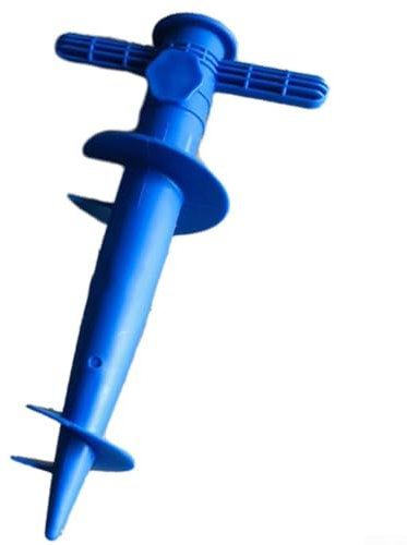 Base per ombrellone, picchetto di ancoraggio per ombrellone, con supporto regolabile per ombrellone, per sole, spiaggia, patio, sabbia per terra