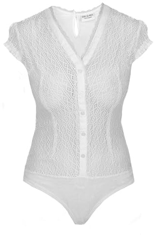 Edelnice Trachtenmode Damen Dirndlbody Spitzenbody Mary Gr. 32-54 (40)