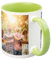 Copykrea - Tasse personnalisable avec votre photo | Catégorie AAA | Va au micro-ondes et au lave-vaisselle | 350ml | Intérieur vert clair