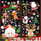 Fensterbilder Weihnachten, 198 Weihnachtsdeko Fenster Selbstklebend, Wiederverwendbar Weihnachts Fenstersticke Fensterdeko Tür Winter Weihnachtsmann Elch Schneeflocken