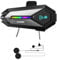 LUVIN Helmet Bluetooth Headset Motorcycle Motorbike Wireless Intercom Front & Rear 2-Riders Motorbike Helmets Communication Systems Active Noise Cancellation IP65 Waterproof, 1000mAh