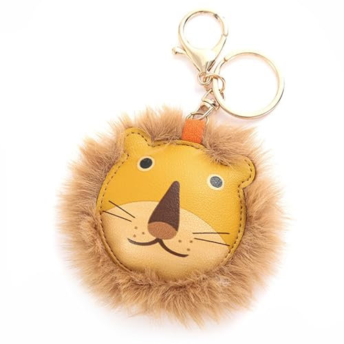 ARROMI Löwe Schlüsselanhänger, Schlüsselanhänger Löwe, löwe kuscheltier, löwen, Löwen Kuscheltieranhänger mit Schlüsselring für Schlüsselband, Schlüsselbund, Party, Geburtstag Geschenk