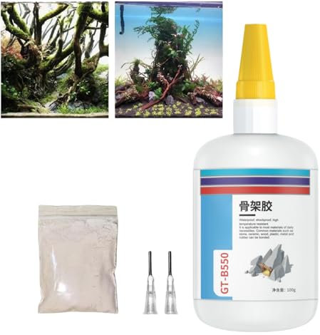 100g Aquarium Glue,Underwater Aquarium Glue,Aquarium Glue Plants for Rocks,Aquascaping Clear Sealant,Aquarium Safe Glue,Fast Curing Aquarium Sealant,Underwater Landscaping Aquarium Adhesive