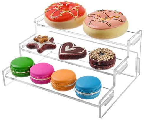 Acrylic Perfume Organiser & Display Stand - 3 Tier, Clear, For Perfume & Makeup Collection