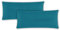 Class Home Collection Kissenbezug 40x80 Baumwolle – Kissenbezüge 40x80 im 2er Set – Weiche Kissenhüllen 40x80 für Sofa & Bett – Kopfkissenbezug für Kissen 40x80 cm mit Reißverschluss – Petrol