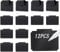 12 Pcs Plastic Label Clips,Basket Label Clip On,Removable Clip On Labels for Storage Bins Fabric Organization Box(Black)