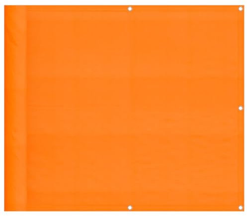 vidaXL Balkon-Sichtschutz Orange 90x700 cm 100% Polyester-Oxford, Balkonsichtschutz, Balkonbespannung, Balkon Windschutz, Sichtschutz