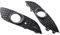 Coche Rejilla Marco Faro Par Rejillas luz antiniebla Delantera Izquierda Derecha para para Opel para Astra H 2007-2012 1400409 1400410.