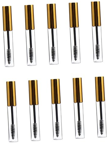 ULTECHNOVO 10pcs Empty Mascara Bottles with Wand Portable Makeup Tools for Travel Eyelash Cosmetic Storage