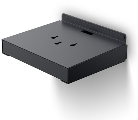 JmGO Projektor Wandhalterung mit Kabelmanagement und Aufbewahrungsbox, 2-in-1 Wandhalter für N3 Ultimate, Robuste Metallkonstruktion, Verdeckte Kabelführung, Einfache Montage, Dunkelgraues Design