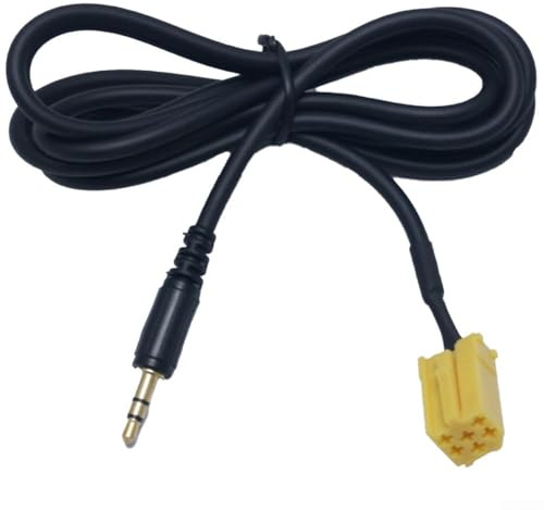 Cavo AUX per fiat, compatibile con fiat Grande Punto per alfa 159 Car Stereo Auxiliary Input Cable 3.5mm Audio Adapter