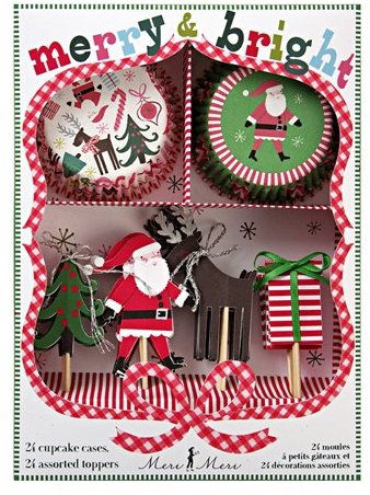 Meri Meri Merry & Bright Cupcake Kit by Meri Meri