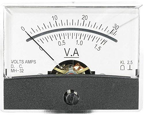 VOLTCRAFT AM-60X46/30V/1,5A/DC AM-60X46/30V/1,5A/DC Einbau-Messgerät AM-60X46/30V/1,5A/DC 30 V/1.5 A Drehspule