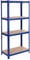 SONGMICS Schwerlastregal, Kellerregal, Lagerregal, 40 x 80 x 160 cm, Regal mit Stahlgestell, bis 520 kg belastbar, 4 verstellbare Ablagen, blau GLR44Q